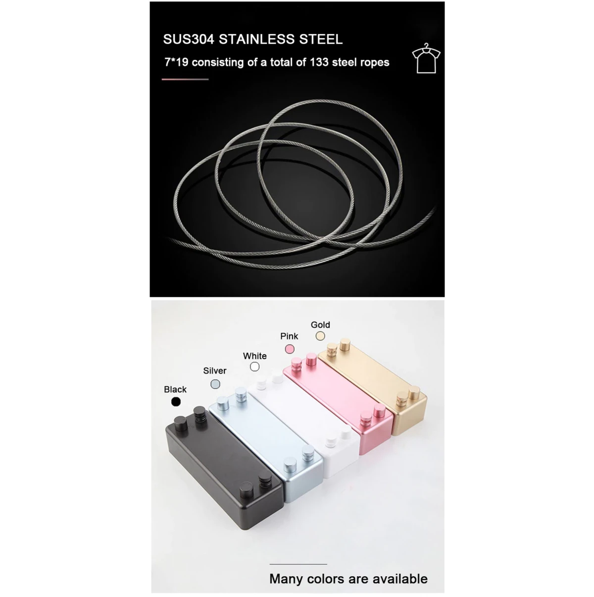 corde à linge rétractable