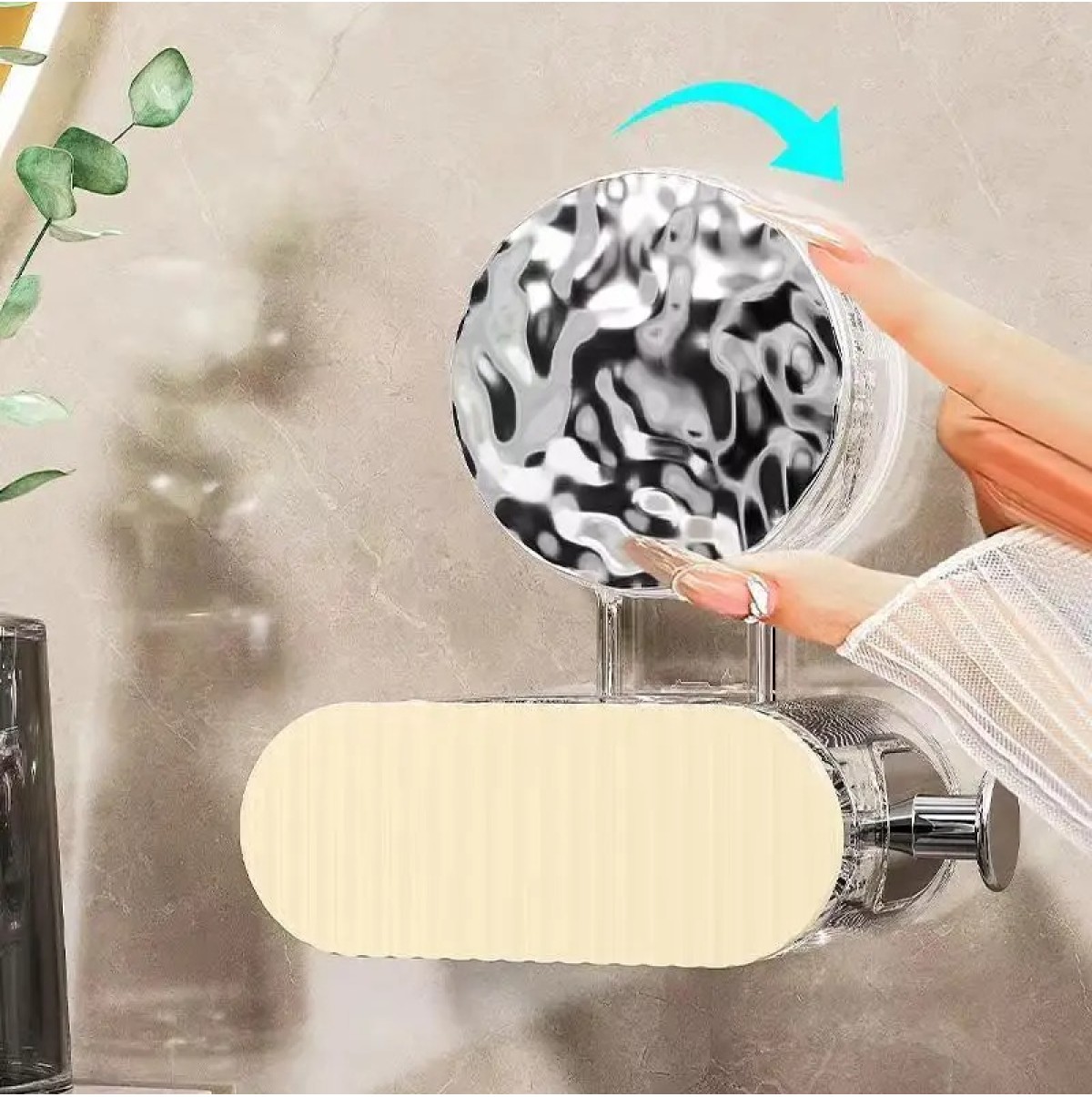 mop-shower wall hanging