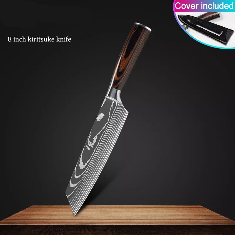 Pack of 10 kitchen knives