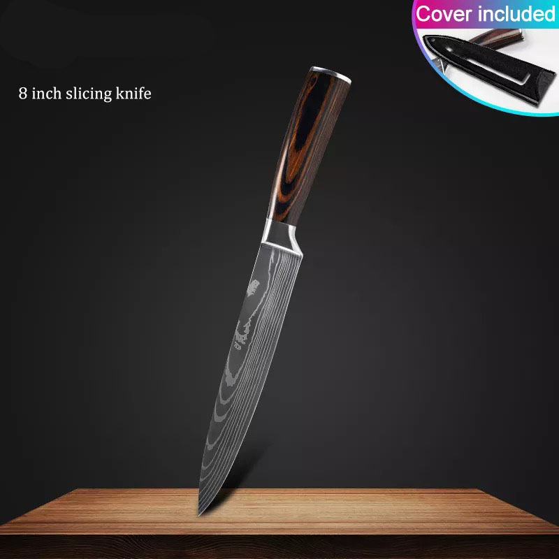 Pack of 10 kitchen knives