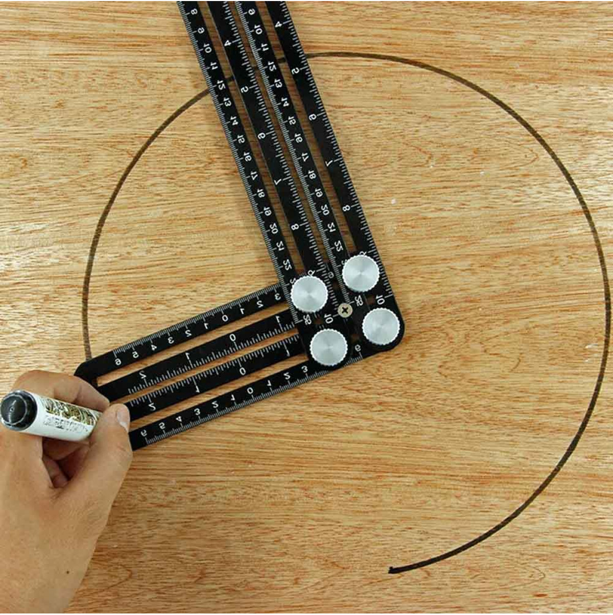 Règle de mesure pliable multi-angle