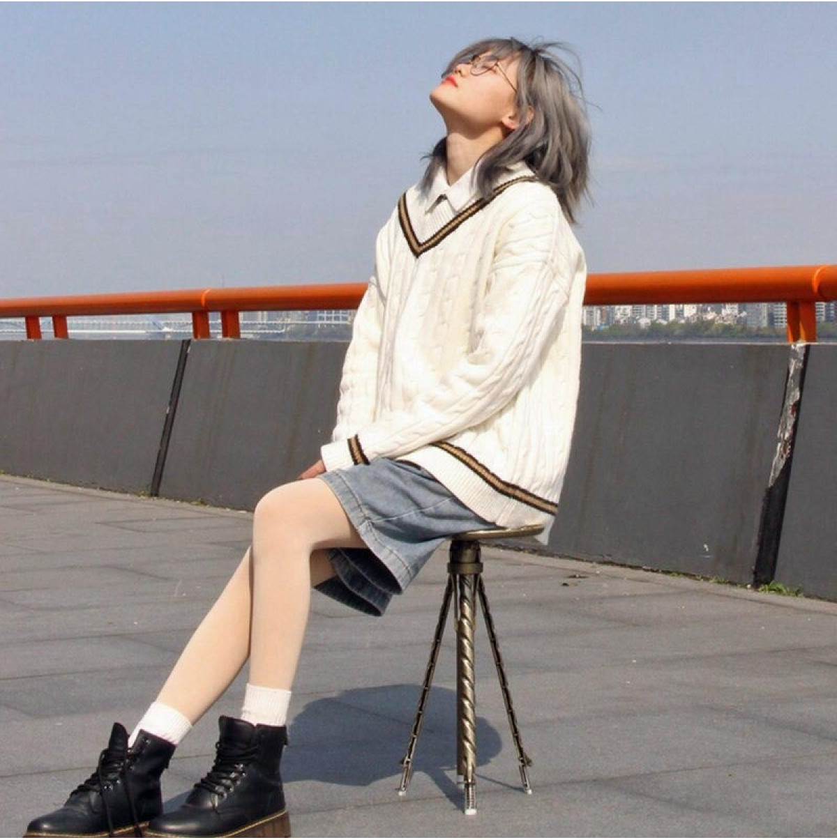 Androf Cane telescopic stool