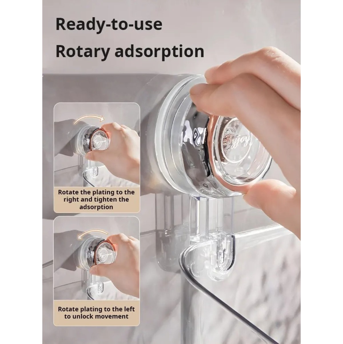 Androf Acrylic Transparent Shower Storage