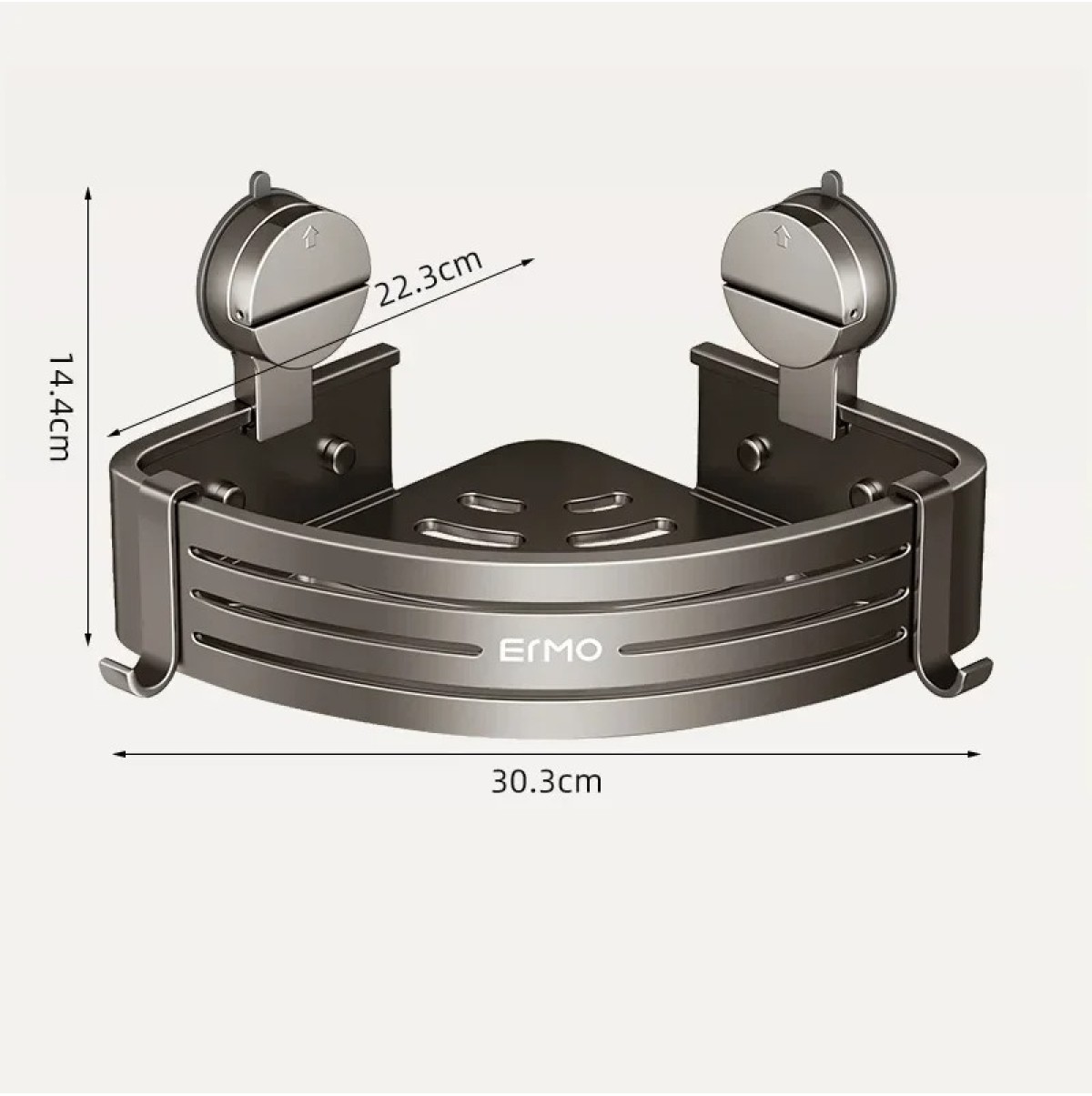 Space aluminum bathroom storage rack