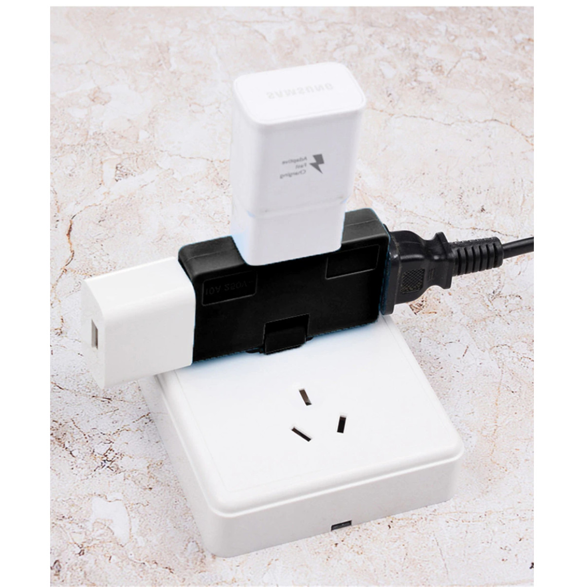 Androf US Adapter One In Three Converter