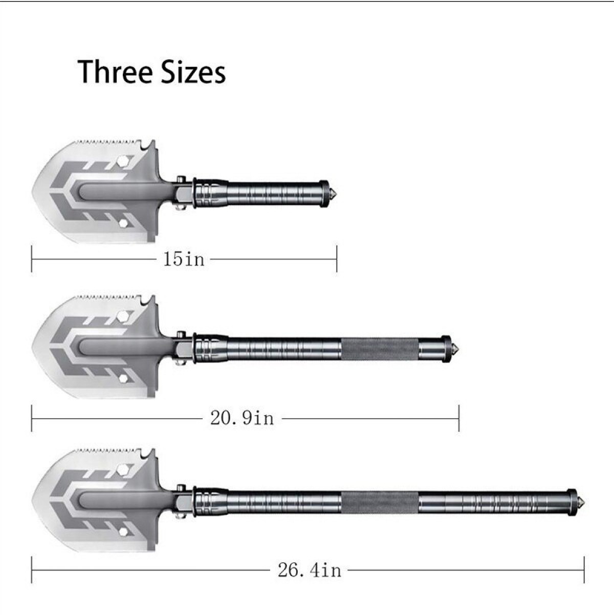 Androf 8 in 1 Folding Shovel