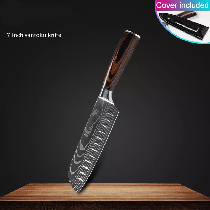Pack of 10 kitchen knives