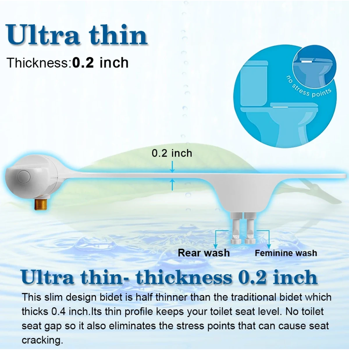 Bidet Slim Design Toilet Seat