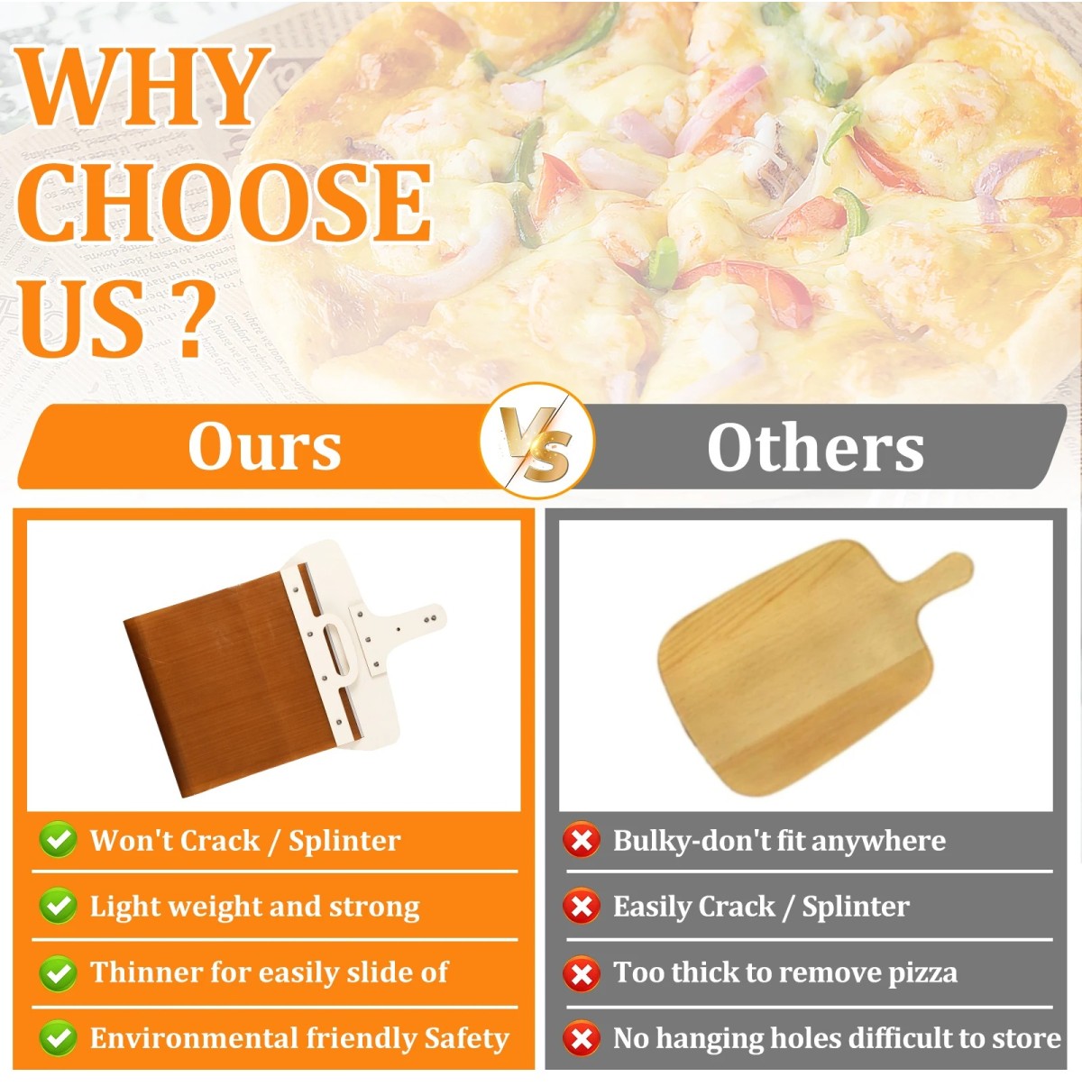 Androf Sliding Pizza Peel