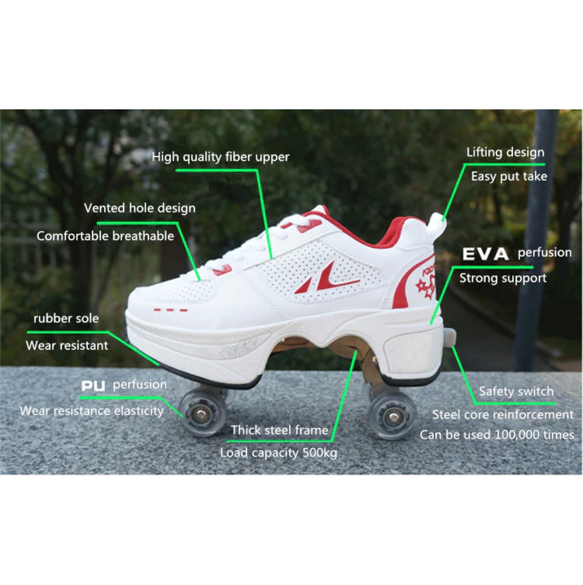 Deformation Roller Skates Shoes