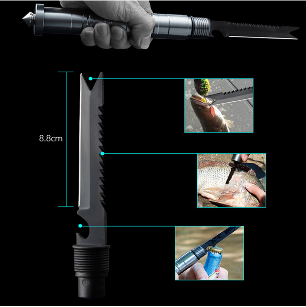 Androf 8 in 1 Folding Shovel