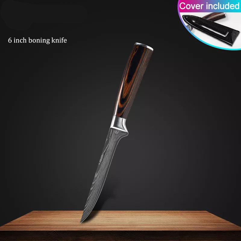 Pack of 10 kitchen knives