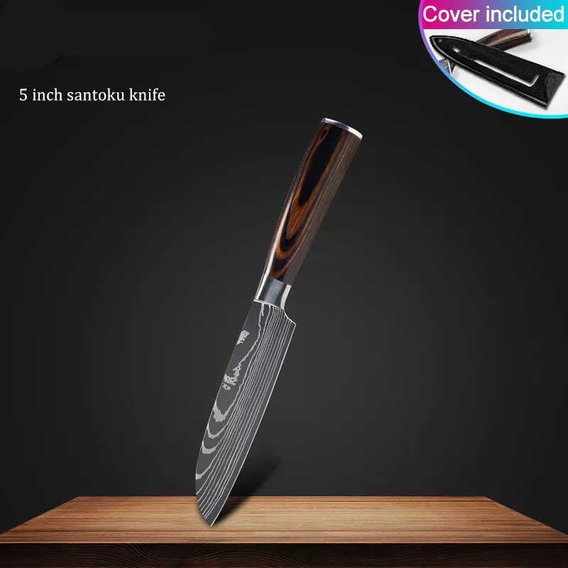 Pack of 10 kitchen knives