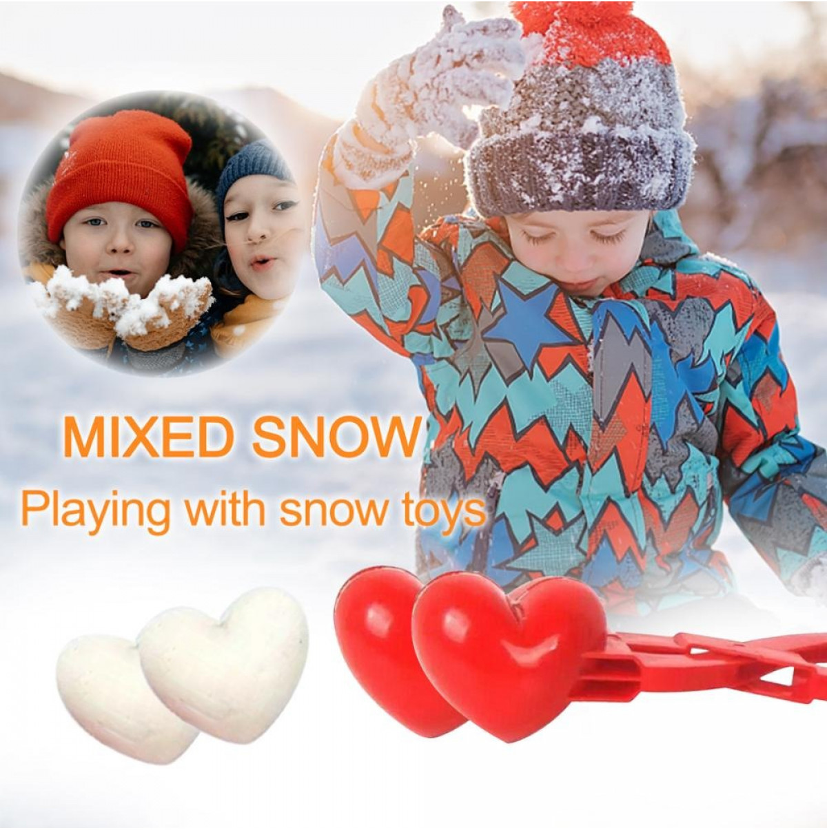 Androf Heart Snowball Maker